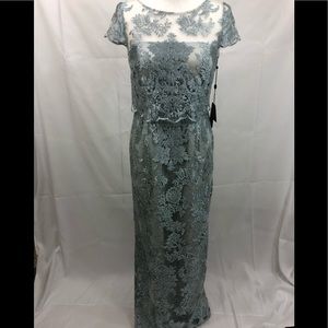 Ice blue Adrianna Papell floor length gown